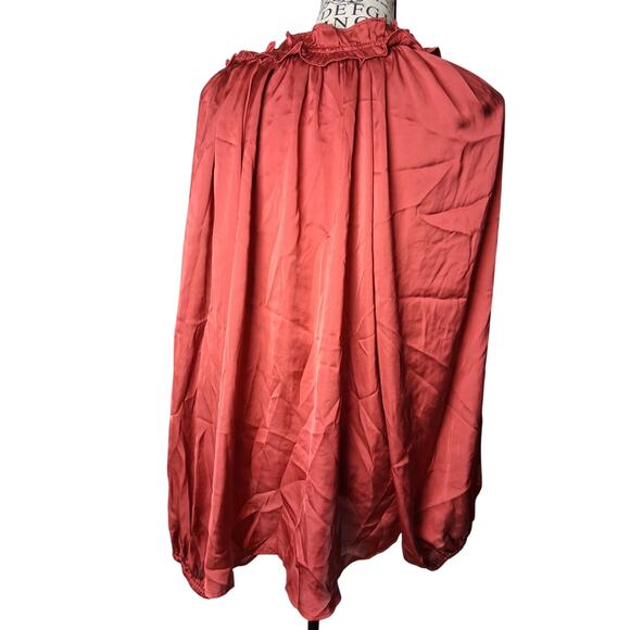 Harper 241 2X long sleeve blouse red - Picture 2 of 4